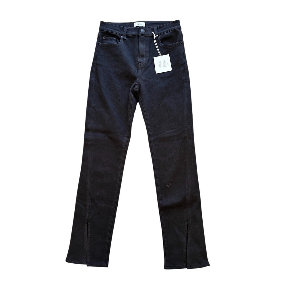 Pistola Teagan Jeans Womens Size 29 Black High Rise Straight Leg Denim